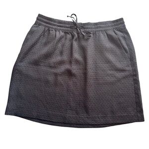 H&M Black Textured Mini Skirt with Side Tie – Y2K Athleisure Trendy Fit Size 12
